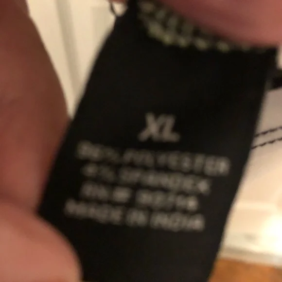 NWOT Black and White polka dot sun dress, with green stripe at hem XL NWOT - Picture 9 of 10